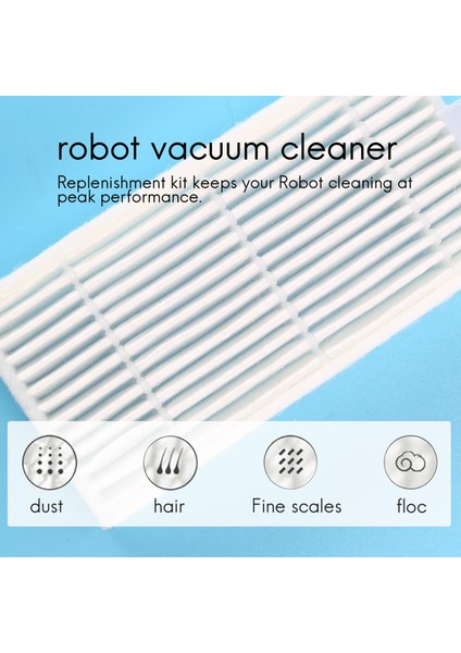 10PCS Yan Fırça+4pcs Arıete Brıcıola Için Hepa Filtresi 2711 2712 2713 2717 Robot Hofer Temizlik Parçaları Aksesuarları (Yurt Dışından) indirimleri