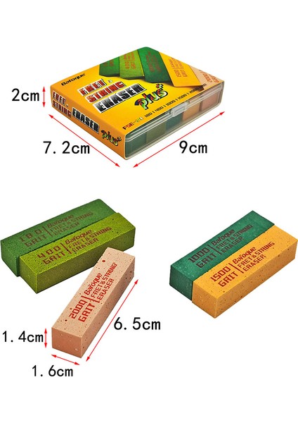 Barok Set 5 Fret Silahı Grits, Gitar Fret Parlatma Aşındırıcı Kauçuk Bloklar Aracı (Yurt Dışından) fiyatları