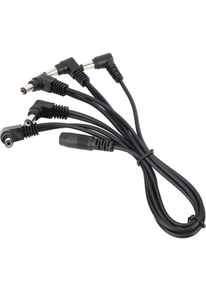 Gitar Pedalı Güç Kaynağı Adaptörü 9V Dc Uç Negatif 5 Yollu Gitar Etkisi Pedal.eu Fişi Için Daisy Zincir Kablolar (Yurt Dışından)