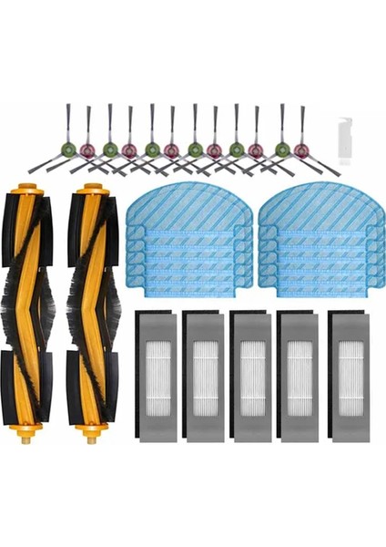 Ecovacs Deebot T9 Aıvı T8 Aıvı N8 Pro Yedek Parçalar Robot Vakum Süpürge Ana Yan Fırça Mop Bez Filtre Çantaları (Yurt Dışından)