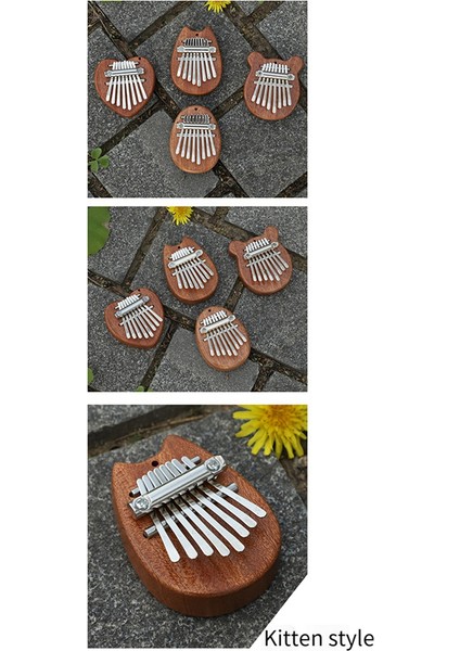 Mini Kalimba Mini Başparmak Piyano 8 Tonlu Taşınabilir Yeni Başlayan Parmak Piyano Enstrümanı C (Yurt Dışından) modelleri