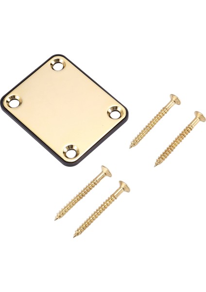 Fender Strat Elektro Gitar Için 4 Vidalı Yedek Parça ile Altın Boyun Plakası (Yurt Dışından) modelleri