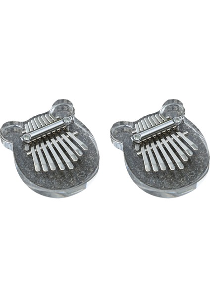 8 Key Mini Kalimba Gökkuşağı Şeffaf Kristal Kalimba Parmak Piyano Enstrüman Ayı (Yurt Dışından) indirimleri