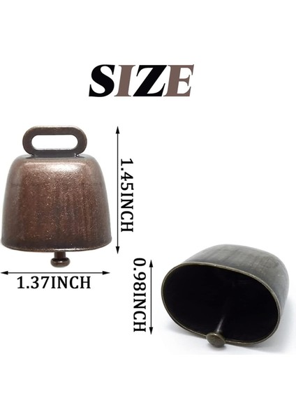 18PCS Inek Atı Koyun Otlatma Bakır Çanları Küçük Pirinç Çan, Inek Retro Çan Inek Çanları Gürültü Üreticisi (Yurt Dışından) fiyatları