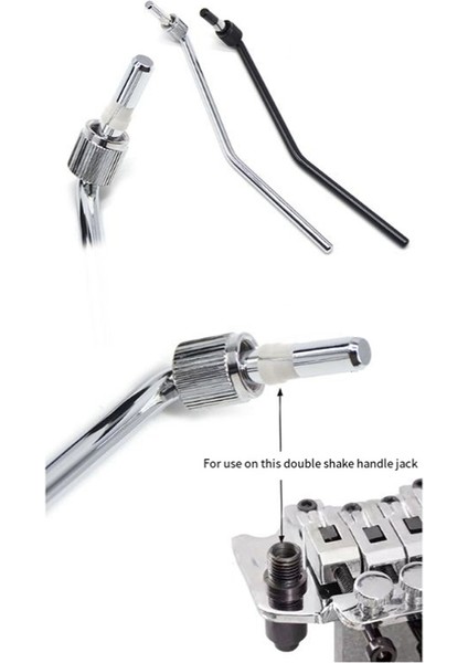 Müzik Enstrümanı Aksesuarları Elektro Gitar Donanımı Çift Sarma Tremolo Sistemi Rocker Tutam Tremolo Kol Gümüş (Yurt Dışından) fırsatları