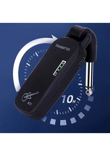 M31 Gitar Kablosuz Sistem Ses Verici Alıcı Pikap USB Electik Gitar Bası (Yurt Dışından) fırsatları