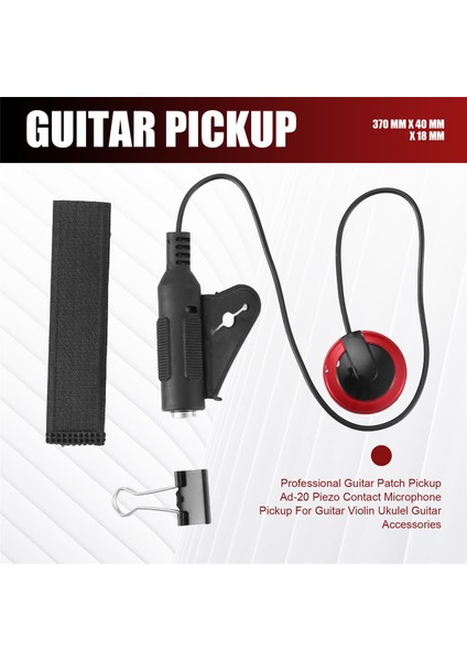 Profesyonel Gitar Yaması Pikap Ad-20 Piezo Gitar Vemin Ukulel Gitar Aksesuarları Için Mikrofon Pikap (Yurt Dışından) fırsatları