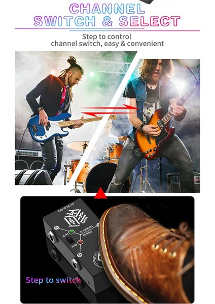 Kanal Elektro Gitar Pedal Enstrümanı Evrensel Aby Hat Seçici Gitar Efektörü Aby Çift Kanal Hat Seçimi (Yurt Dışından) fırsatları