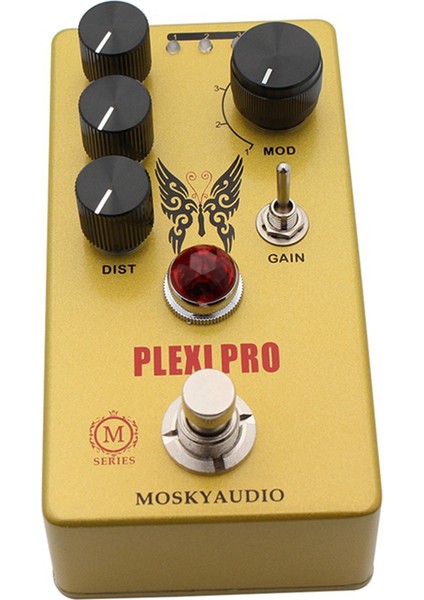 Moskyaudio Plexi Pro Guitar Pedal Tuner Pedal Distorsiyonu 4 Model ve True Bypass (Yurt Dışından)