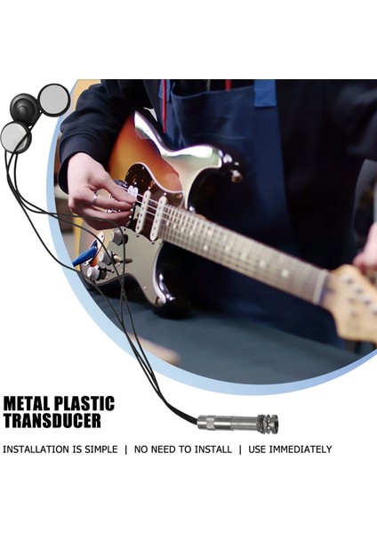 Akustik Gitar Ukulele Mandolin Için Universal Pickup Piezo 3 Dönüştürücü 6.35MM (Yurt Dışından) fiyatları