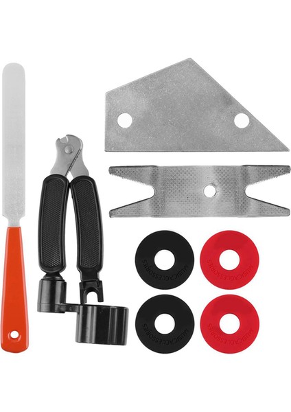 Gitar Temizlik ve Bakım Aracı Seti Gitar Üç-Bir-One Stringer Tesisat Cetvel Taşlama Seti (Yurt Dışından) modelleri