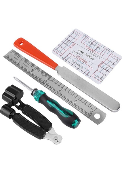 Gitar Temizlik ve Bakım Aracı Seti Gitar Üç-Bir-One Stringer Tesisat Cetvel Taşlama Seti (Yurt Dışından) fırsatları