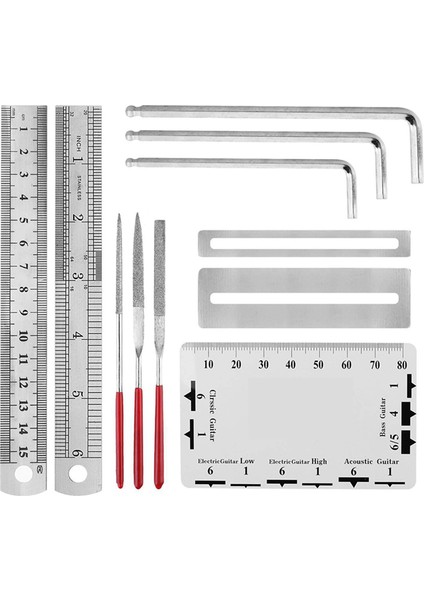 Gitar Temizlik ve Bakım Aracı Seti Gitar Üç-Bir-One Stringer Tesisat Cetvel Taşlama Seti (Yurt Dışından) indirimleri