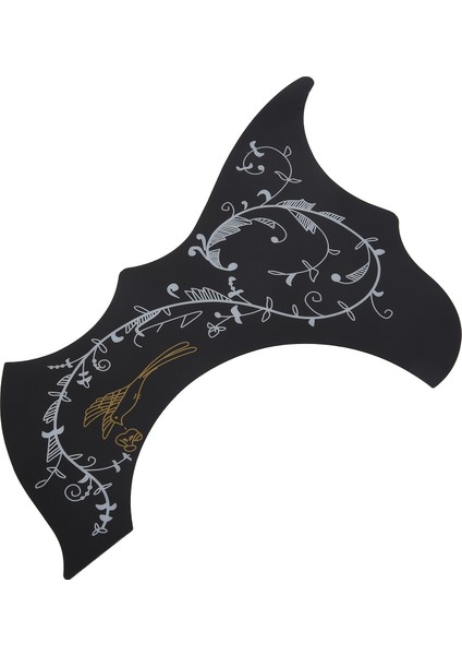 Pickguard-Akustik Akustik Gitar Pickguard, Kendi Kendine Yapışkan, Siyah (Yurt Dışından) fiyatları