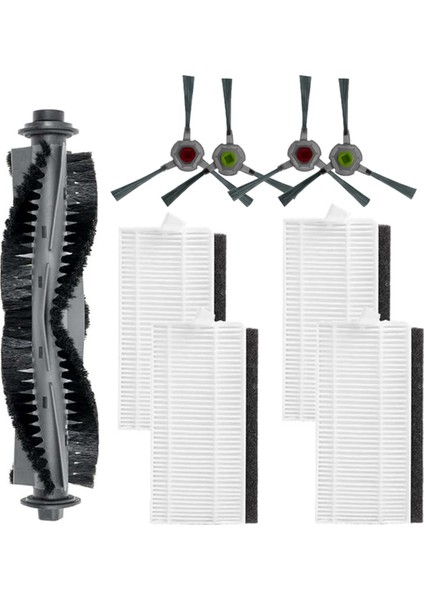 Ana Fırça Filtreleri Yan Fırçalar Airrobo P20 Robot Vakum Süpürge Yedek Yedek Parça Aksesuarları Set (Yurt Dışından)