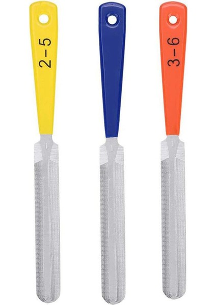 3pcs Gitar Somun Dosyası Set Tırnak Çekme Aracı Paslanmaz Çelik Gitar Fret Dosyası (Yurt Dışından)
