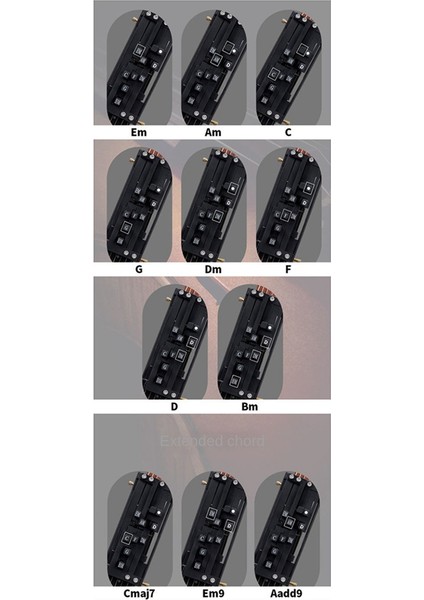 Akor Makinesi, Gitar Yardımcı Eser, Halk Gitar Şarkı Söyleme, Akor Pratiği Beyaz (Yurt Dışından) modelleri