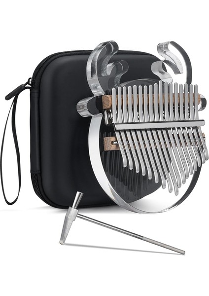Ren Geyiği Kalimba Başparmak Piyano 17 Keys Akrilik Kalimba Açık Şeffaf Parmak Piyano Müzik Aletleri (Yurt Dışından)