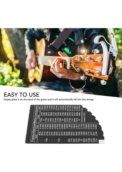 Yeni String Action Cetvel Gitar Kurulumu Gösterge Dize Fret Elektrik Akustik Bas Gitarlar Için Luthier Ölçüm Aracı (Yurt Dışından) fiyatları