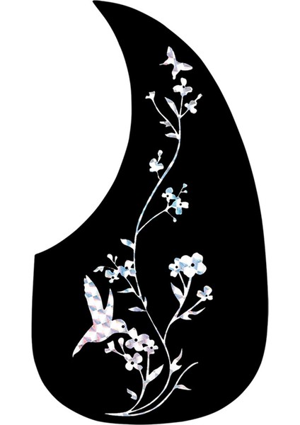 Gitar Anti-Skid Plaka Gözyaşı Şeklinde Halk Klasik Gitar Pickguard Anti-Sracratch Kelebek (Yurt Dışından)
