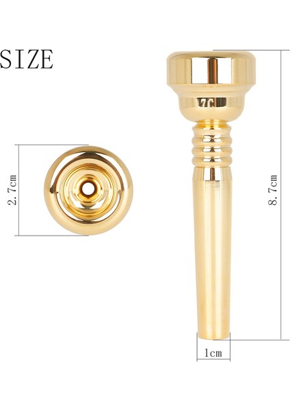 Pirinç Enstrüman Trompet Ağız Pirinç Altın Kaplama 17C Trompet Ağız Yeni Başlayanlar Için 17C Trompet Ağızlık Oynamak (Yurt Dışından) indirimleri