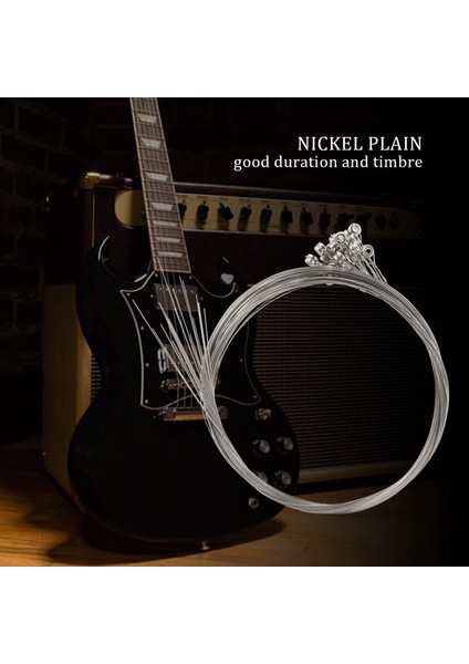 20 Paketli Tek Elektro Gitar Dizeleri Toplu .011 Yüksek E (Orta) 11 Gösterge (Yurt Dışından) fırsatları