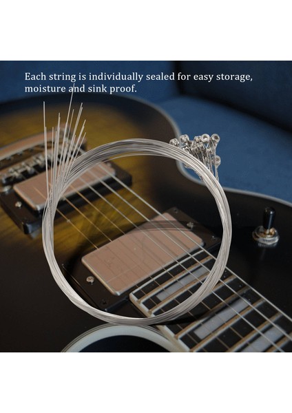 20 Paketli Tek Elektro Gitar Dizeleri Toplu .011 Yüksek E (Orta) 11 Gösterge (Yurt Dışından) indirimleri