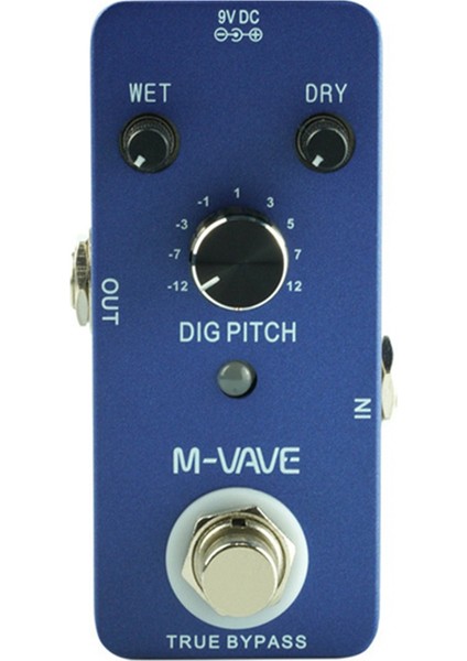 M-Vave Kazma Gitar Efekti Pedallı Müzik Aksesuarları Pedal Gitar Elektrik Mini Tek Tip Gerçek Baypas 9 Atış Türü (Yurt Dışından)