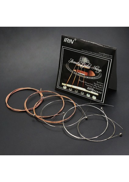 Irin A108 6pcs/set Akustik Flok Gitar Dizesi 009-045 6 Dizeler Gitar Parçaları Aksesuarları (Yurt Dışından) indirimleri