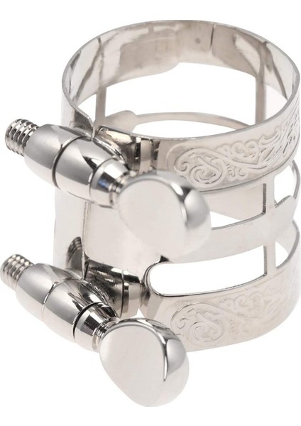 Nikel Kaplama Metal E Alto Saksafon ve Klarnet Aksesuarı Için Oyma ile Nikel Kaplı Sakslık Kauçuk Bakalit Ağızlık Ligatürü (Yurt Dışından) fiyatları