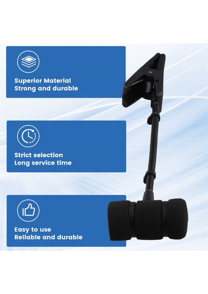 Saksafon Mikrofon Montaj Enstrümanı Şok Geçirmez Montaj Saksafona Özgü Mikrofon Evrensel Stand Klips (Yurt Dışından) fırsatları