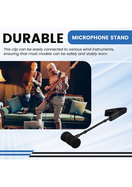 Saksafon Mikrofon Montaj Enstrümanı Şok Geçirmez Montaj Saksafona Özgü Mikrofon Evrensel Stand Klips (Yurt Dışından) indirimleri