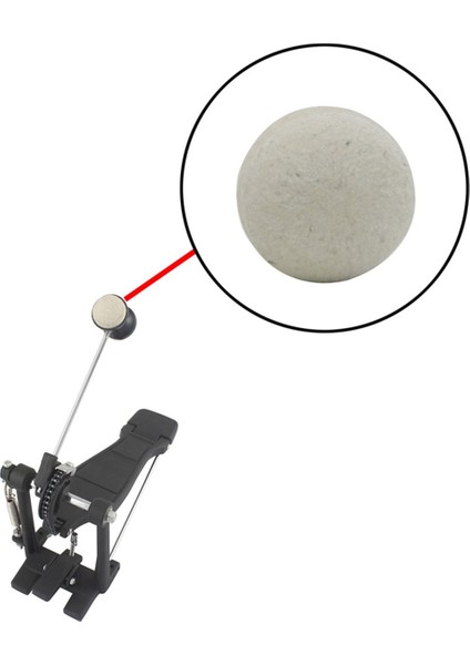 Drum Çekiç Pad Beyaz Kıta Yarı Dairesel Çekiç Ped Davul Aksesuarları (Yurt Dışından) fırsatları