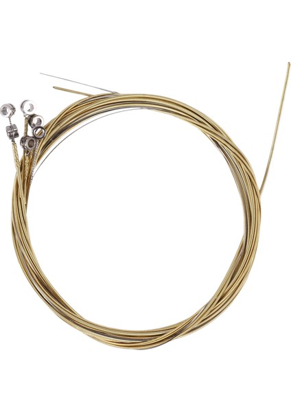 6 Adet Çelik Dizeleri Akustik Gitar Için Yedek Yeni Gümüş+Pirinç (Yurt Dışından)