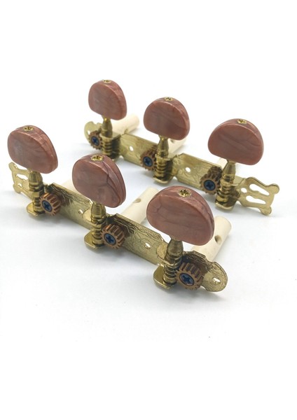 2pcs Klasik Gitar Ayarlanması Pegs Keys Makine Başlıkları 3L3R Profesyonel Gitar Aksesuarları Gitar Parçaları, Kırmızı-Kahverengi (Yurt Dışından) fiyatları