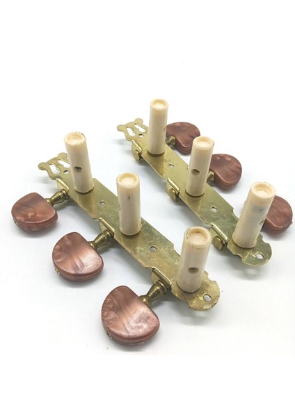 2pcs Klasik Gitar Ayarlanması Pegs Keys Makine Başlıkları 3L3R Profesyonel Gitar Aksesuarları Gitar Parçaları, Kırmızı-Kahverengi (Yurt Dışından) fırsatları