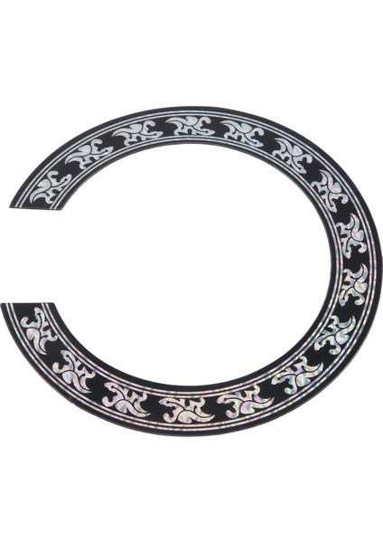 Akustik Klasik Gitar Parçaları Için Ses Deliği Gül Çıkartma Etiketi Siyah+Gümüş (Yurt Dışından) fırsatları