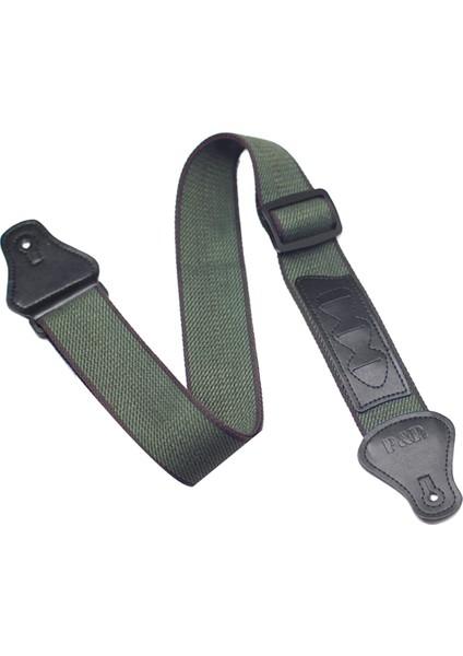 P&amp;p Gitar Kayışı Yumuşak Ayarlanabilir Akustik Gitar Kayışı Ukulele Bas Müzik Enstrümanı Aksesuarları Ordu Green (Yurt Dışından)