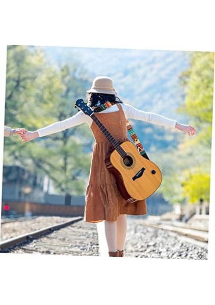 Ulusal Stil Gitar Kayışı Akustik Gitar Elektro Gitar Evrensel Kayış Retro Aksesuarları Nakış Aksesuarları (Yurt Dışından) fırsatları