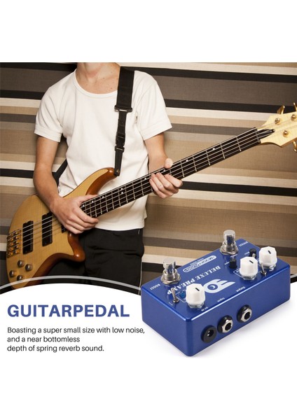 Mosky Deluxe Preamp Gitar Efekt Pedal 2&#39;de 1 Boost Klasik Overdrive Effects Metal Kabuğu Gerçek Baypas Gitar Aksesuarları (Yurt Dışından) fırsatları