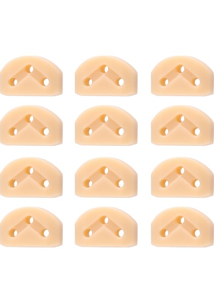 12PCS Klasik Gitar Silindirler Dize Ağaçları Tutma Kılavuzları Gitar Dizesi Kilitler Somun Blok Kelepçesi, Kayısı (Yurt Dışından)