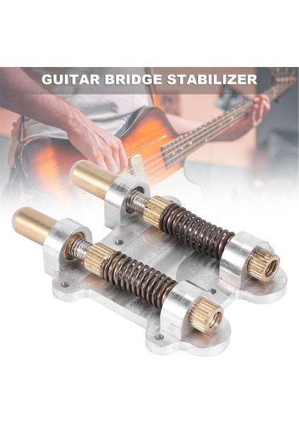 Gitar Pirinç Çift Tremolo Köprü Sabitleyici Durdurucu Stabilizasyon Cihaz Silahı Tutma Makinesi Tremsetter Esp Style (Yurt Dışından) indirimleri
