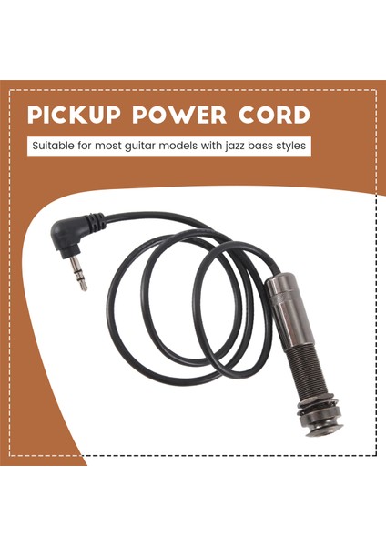 Gitar Pikap Kablosu Piezo Kablo Uç Pimi Jack Gitar Adaptör Stereo Enstrüman Kablosu (Yurt Dışından) fırsatları