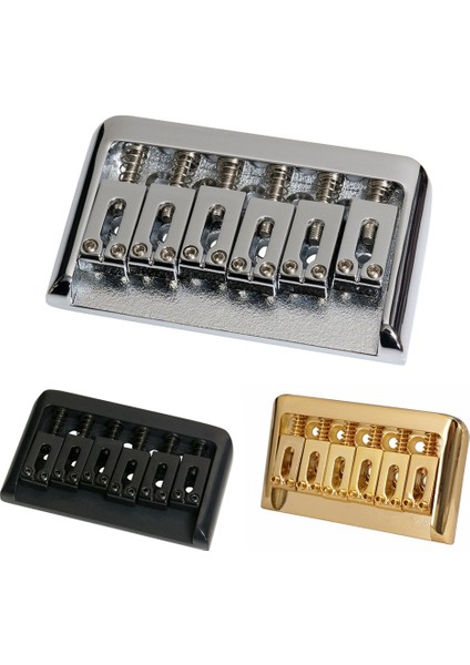 Tremolo Olmayan Elektro Gitar Hardtail Köprüsü Eyer 6 String Fender Strat Stratocaster Tele Telecaster Gitar, Gümüş (Yurt Dışından) modelleri