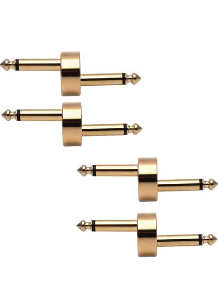 4 Pcs Gitar Etkisi Pedal Jak Konnektörü Fiş Metal Lehim Bağlantı Bağlantı Krank Jumper Yama (Yurt Dışından) modelleri