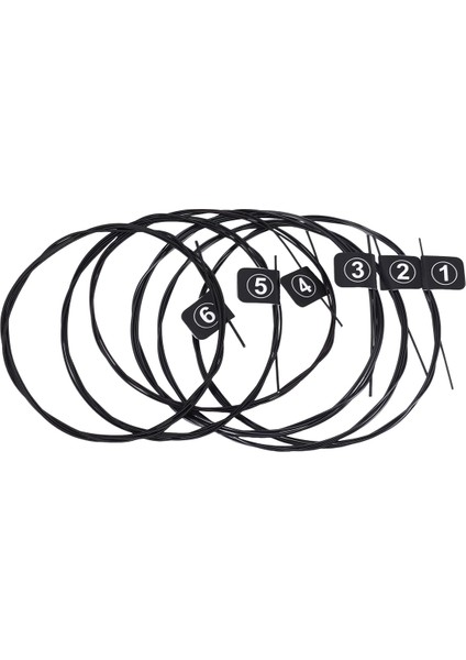 Orphee 6pcs/set NX35 -C Tam Set Siyah Naylon Klasik Gitar Telleri Sert Gerilim 0.028 - 0.045 Inç (Yurt Dışından)