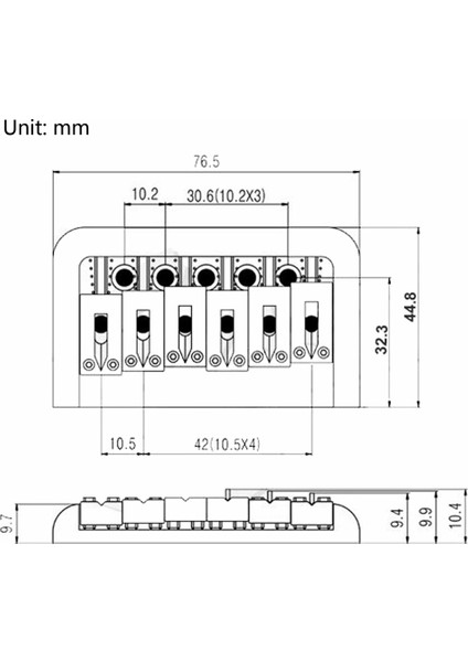Tremolo Olmayan Elektro Gitar Hardtail Köprüsü Eyer 6 String Fender Strat Stratocaster Tele Telecaster Gitar, Siyah (Yurt Dışından) fırsatları
