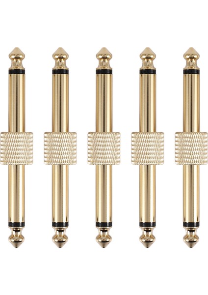 5pcs 1/4 Inç 6.35 mm Gitar Efektleri Pedal Konnektörü Kepçesi Arayüzü Kablo Adaptörü Elektrik Pedal Kartı Aksesuarları (Yurt Dışından)