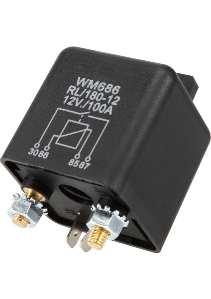 12V 100AMP 4 Pimli Ağır Hizmet Tipi Açma/kapama Anahtarı Bölünmüş Şarj Rölesi Otomatik Tekne Van Siyah (Yurt Dışından) modelleri