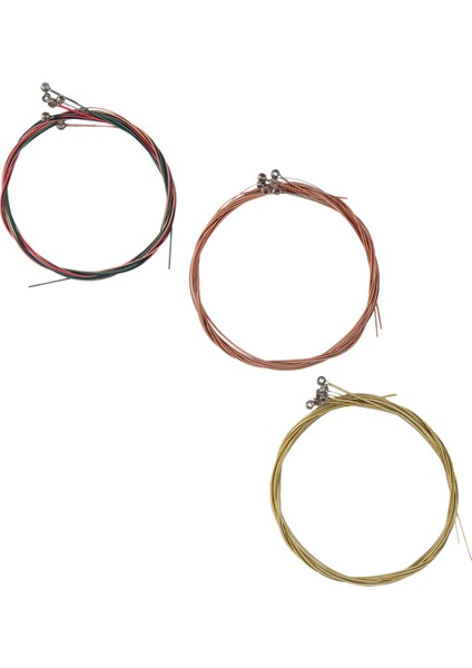 3 Set Gitar Dizeleri Akustik Gitar Için Yedek Çelik Dize (1 Pirinç Seti, 1 Bakır Seti ve 1 Çok Molor Seti) (Yurt Dışından) fiyatları